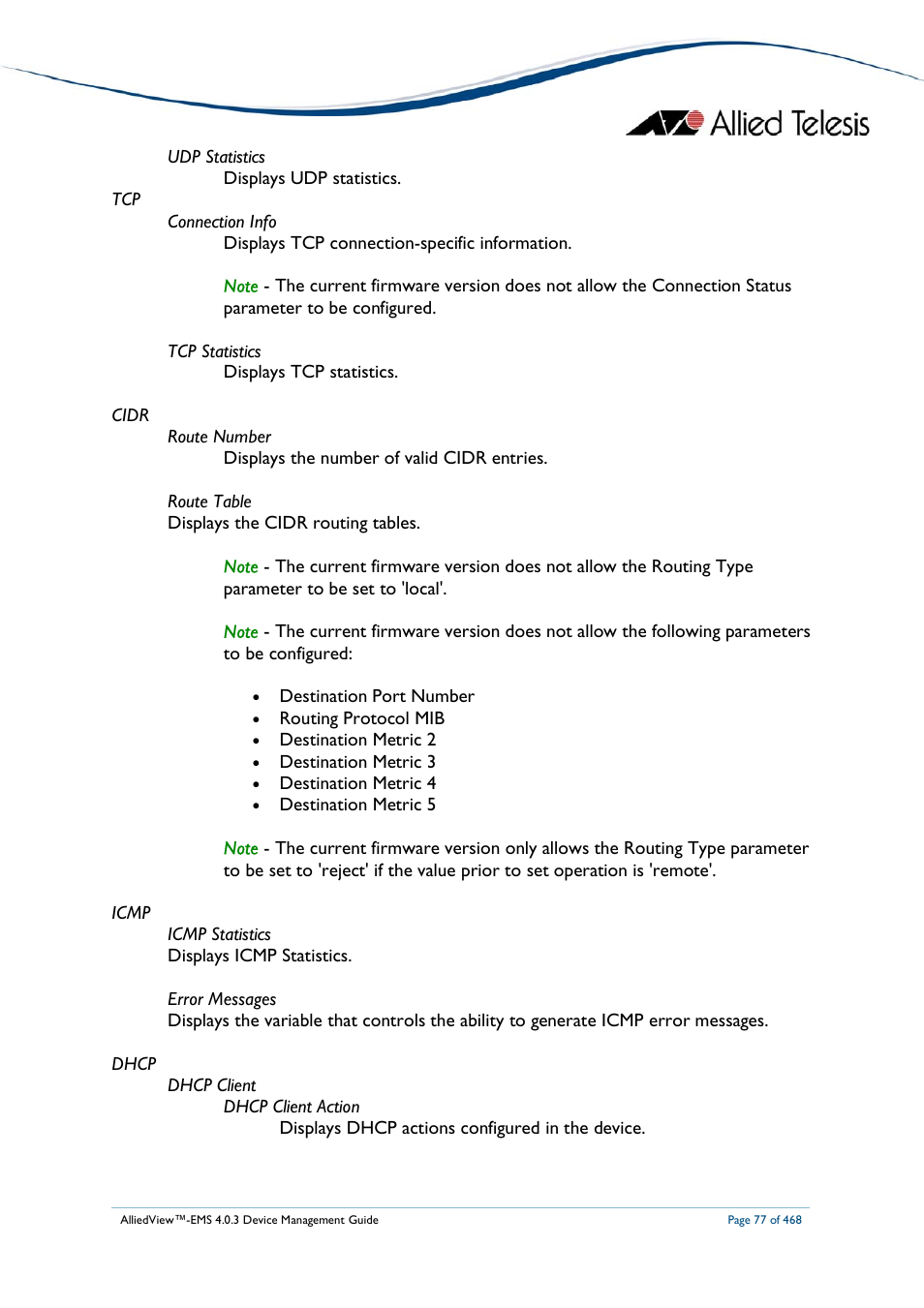 Allied Telesis AlliedView-EMS 4.0.3 Device-Management User Manual | Page 77 / 468