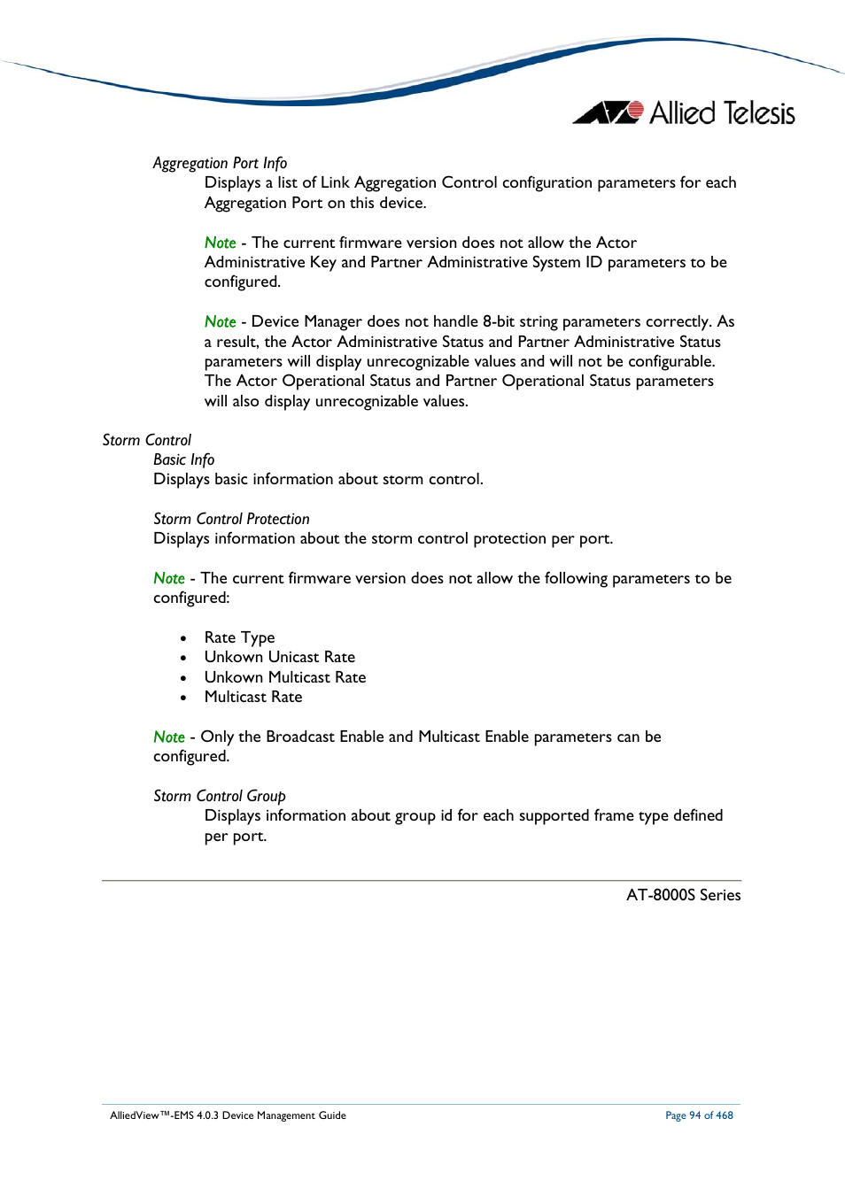 Allied Telesis AlliedView-EMS 4.0.3 Device-Management User Manual | Page 94 / 468