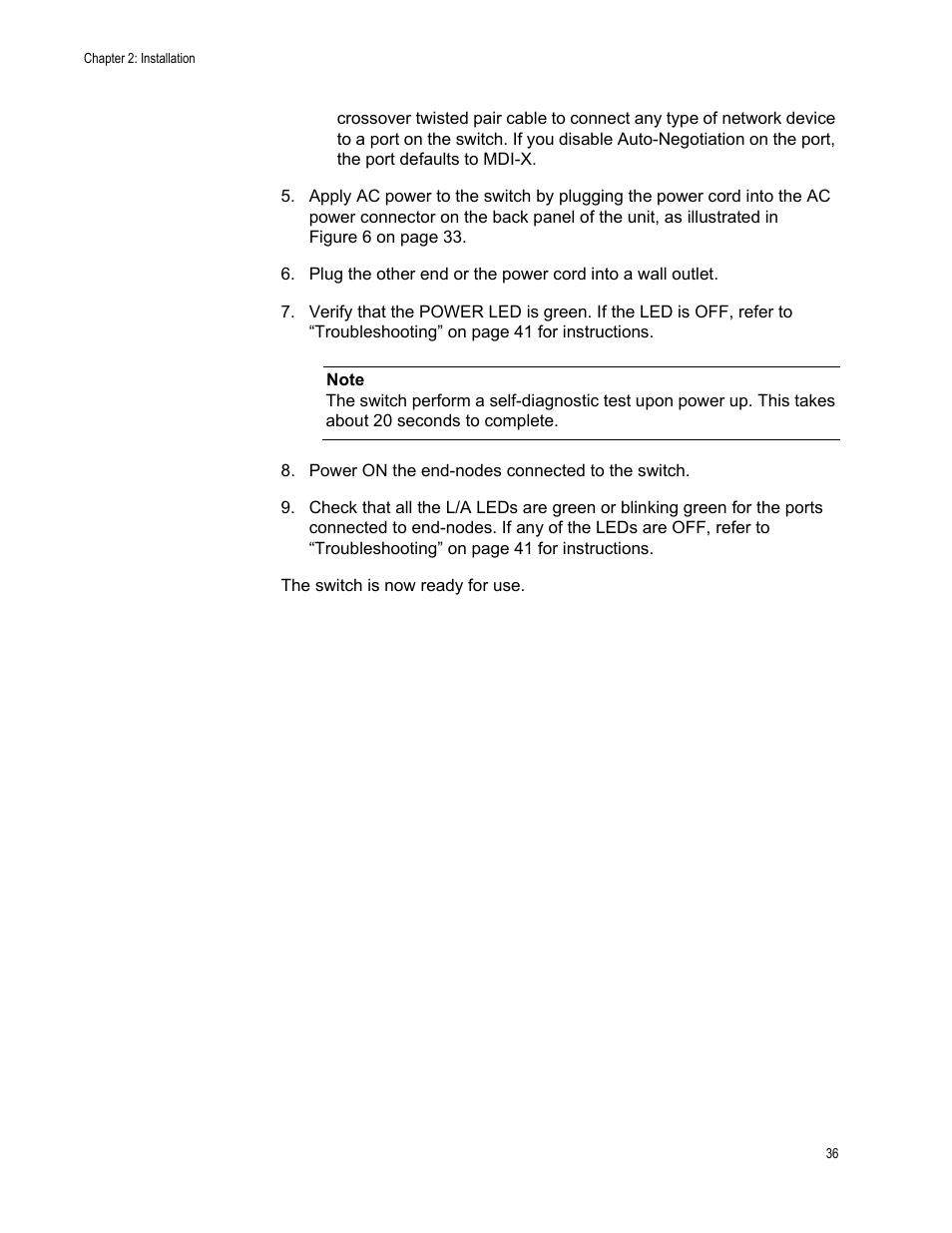 Allied Telesis AT-GS900/24 User Manual | Page 36 / 45