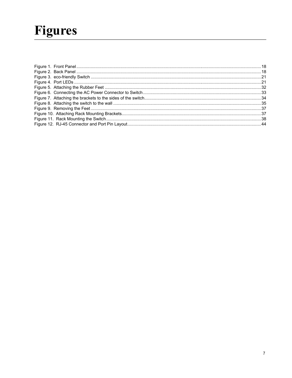 Figures | Allied Telesis AT-GS900/8 User Manual | Page 7 / 45