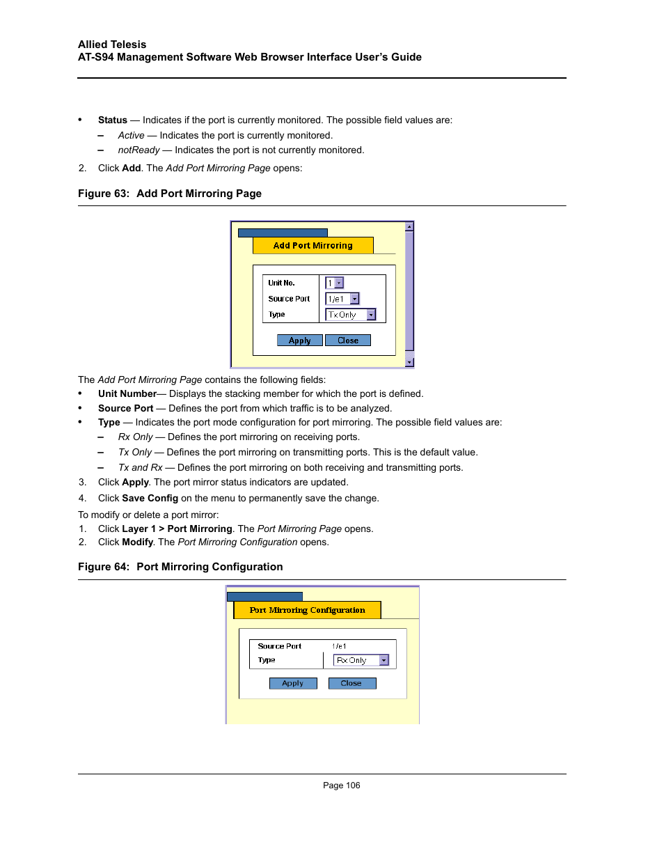 Allied Telesis AT-S94 User Manual | Page 106 / 254