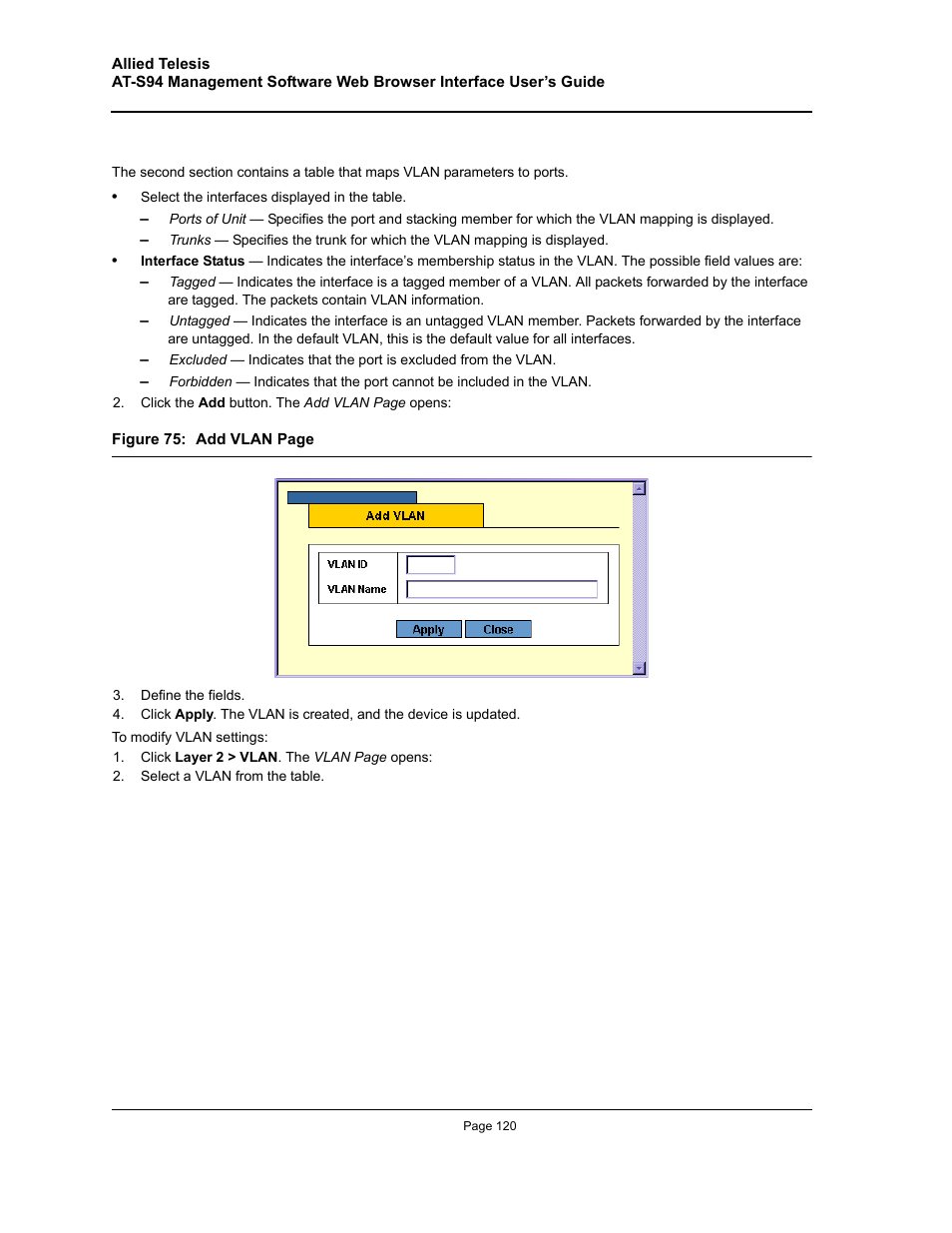 Allied Telesis AT-S94 User Manual | Page 120 / 254