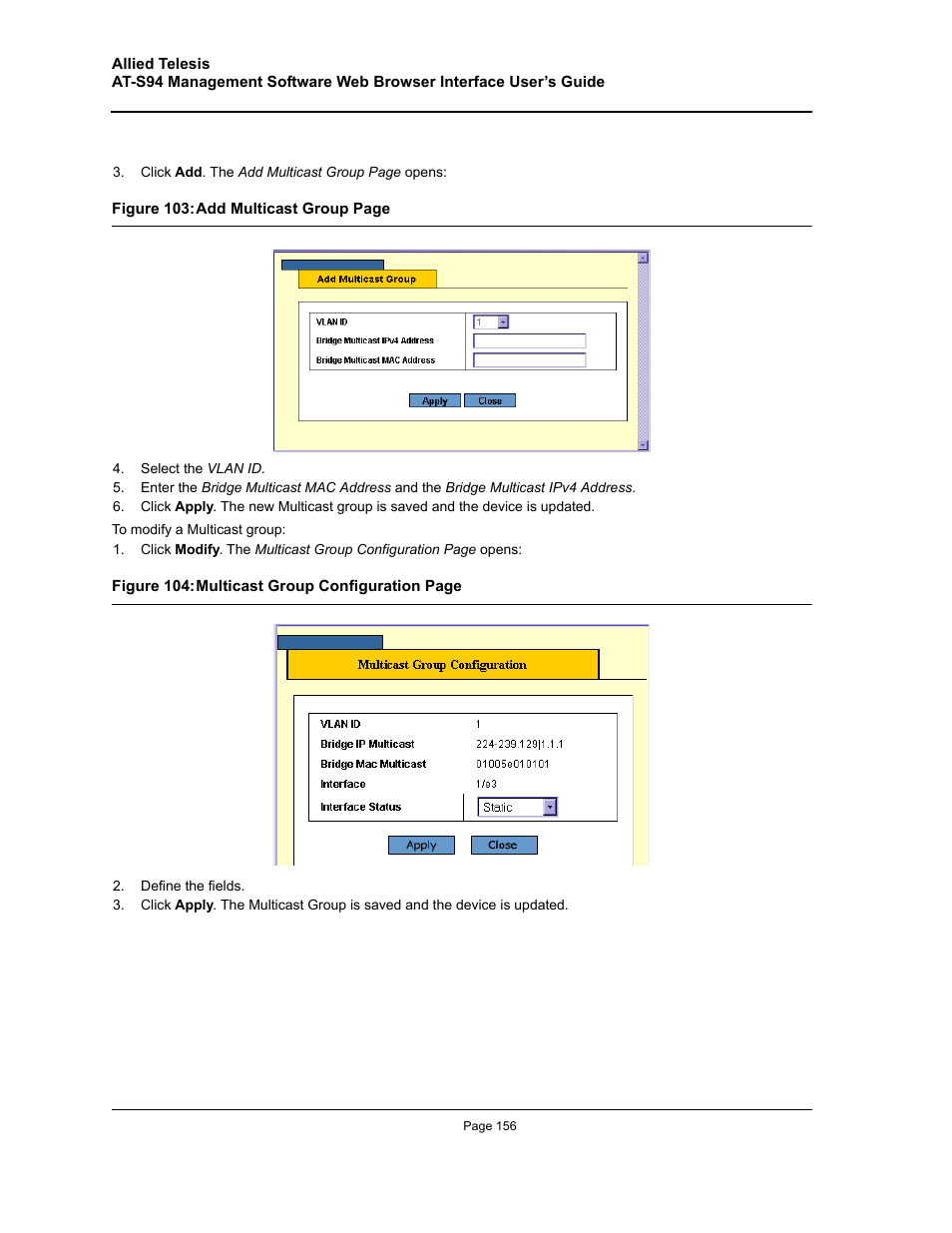 Allied Telesis AT-S94 User Manual | Page 156 / 254