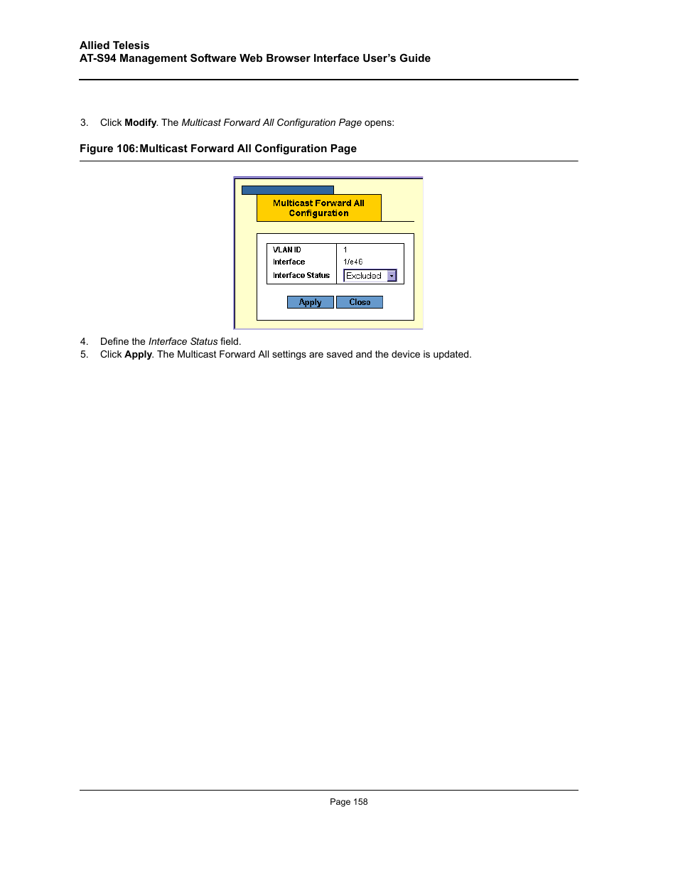 Allied Telesis AT-S94 User Manual | Page 158 / 254