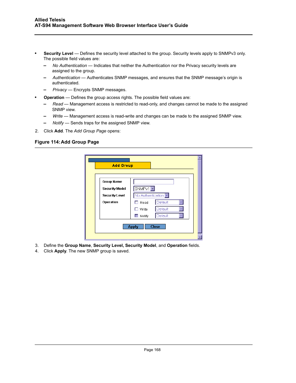 Allied Telesis AT-S94 User Manual | Page 168 / 254
