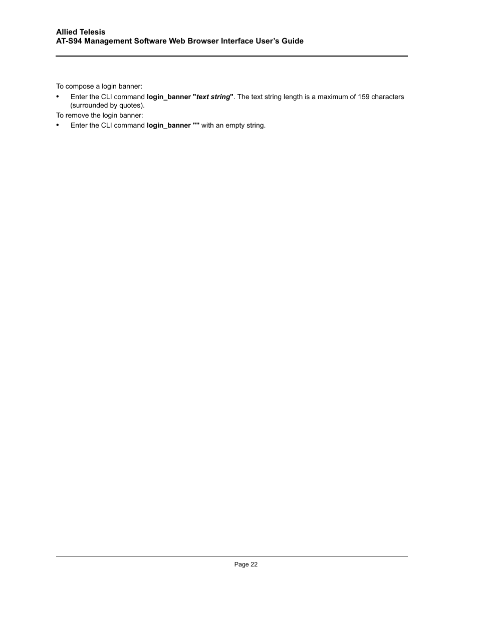 Allied Telesis AT-S94 User Manual | Page 22 / 254