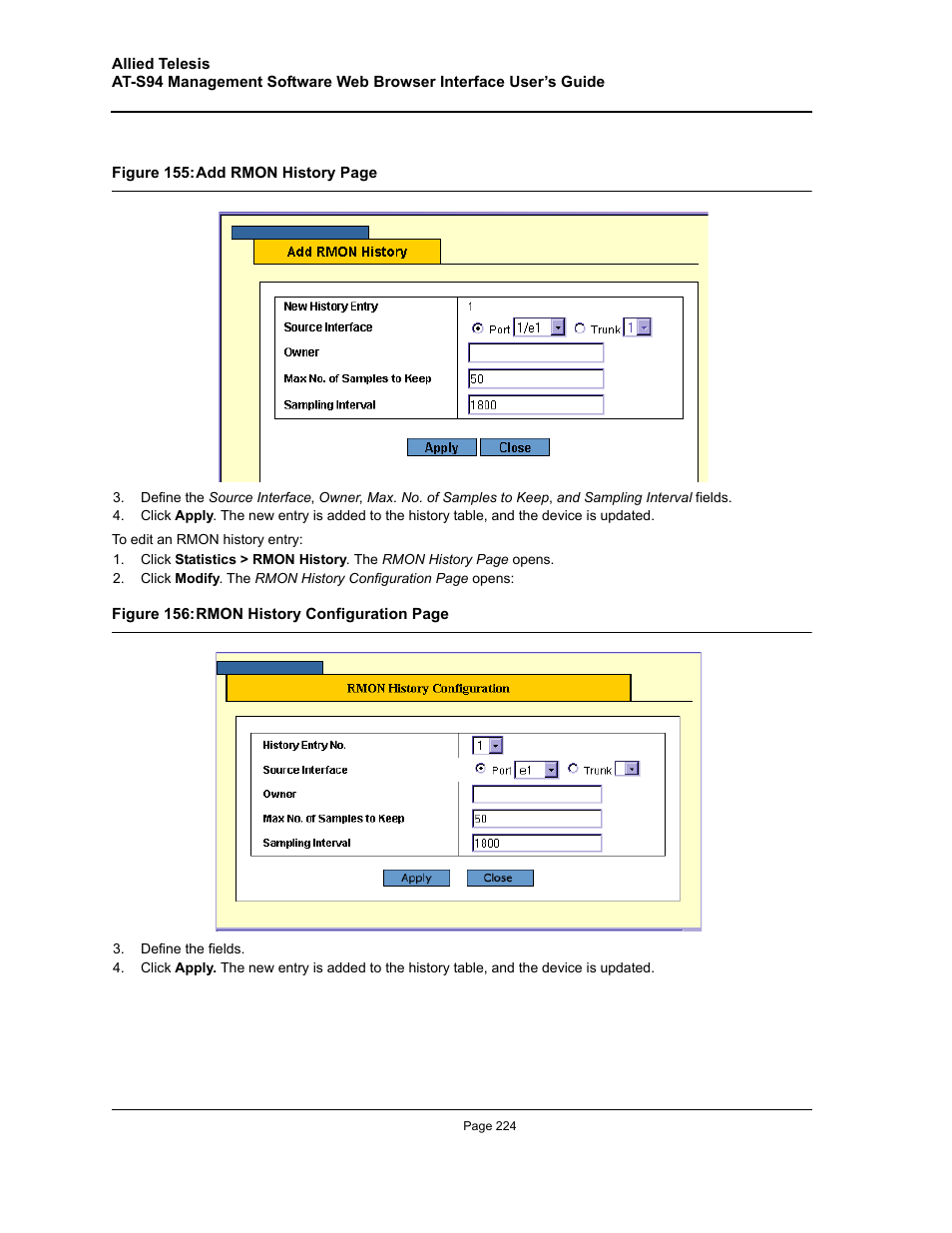 Allied Telesis AT-S94 User Manual | Page 224 / 254