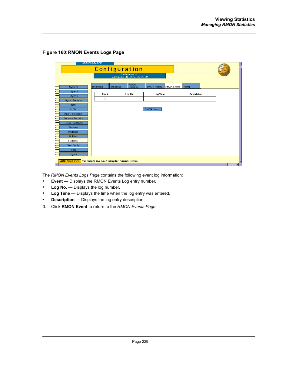 Allied Telesis AT-S94 User Manual | Page 229 / 254