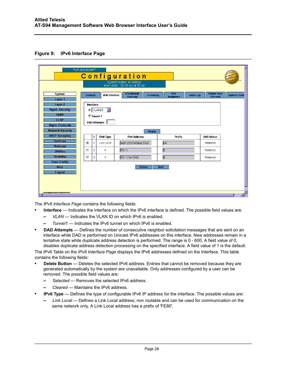 Allied Telesis AT-S94 User Manual | Page 26 / 254