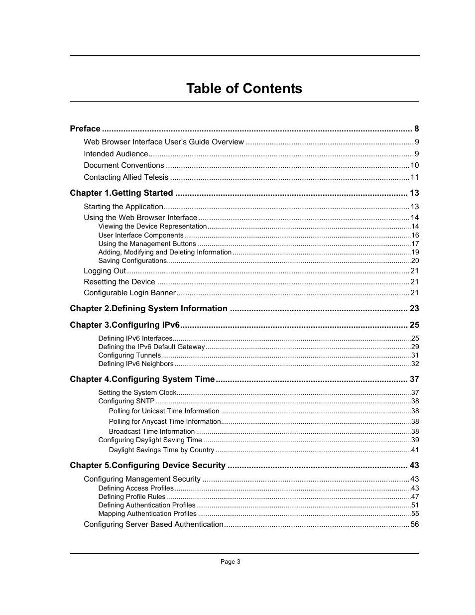 Allied Telesis AT-S94 User Manual | Page 3 / 254