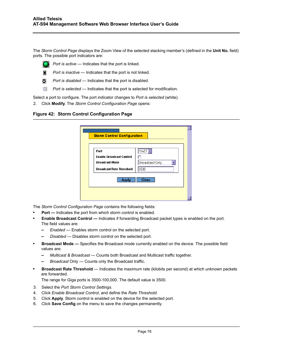 Allied Telesis AT-S94 User Manual | Page 76 / 254