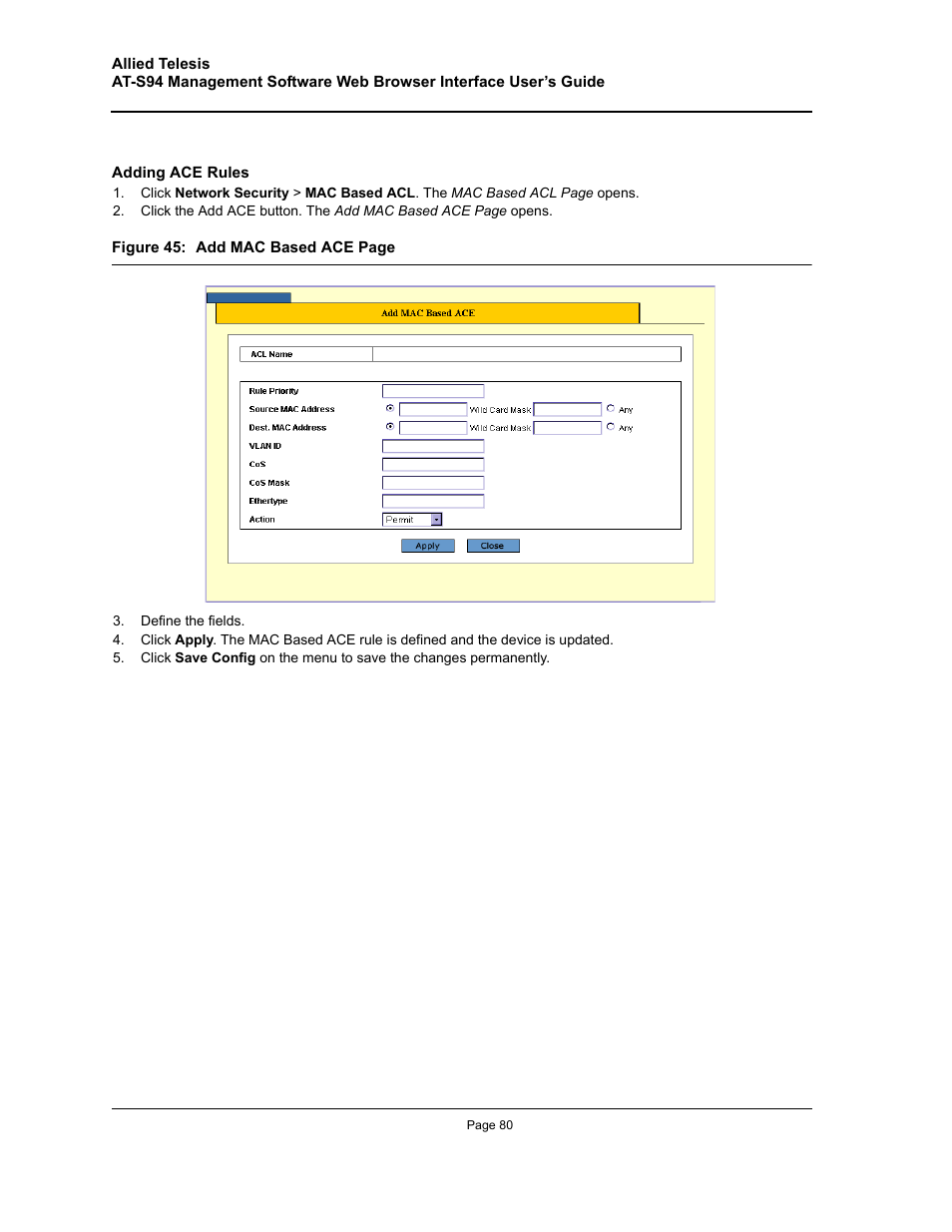 Allied Telesis AT-S94 User Manual | Page 80 / 254