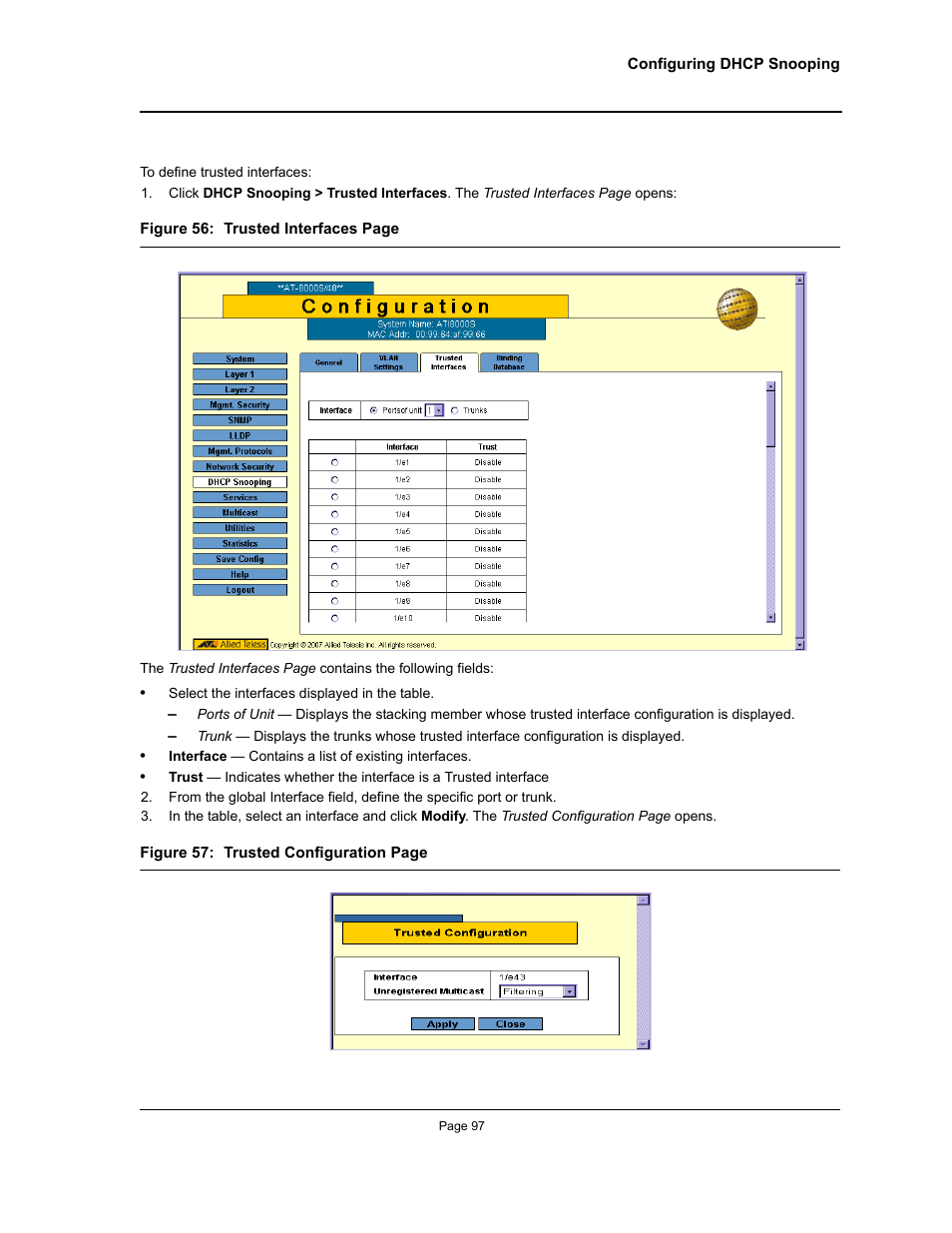 Allied Telesis AT-S94 User Manual | Page 97 / 254