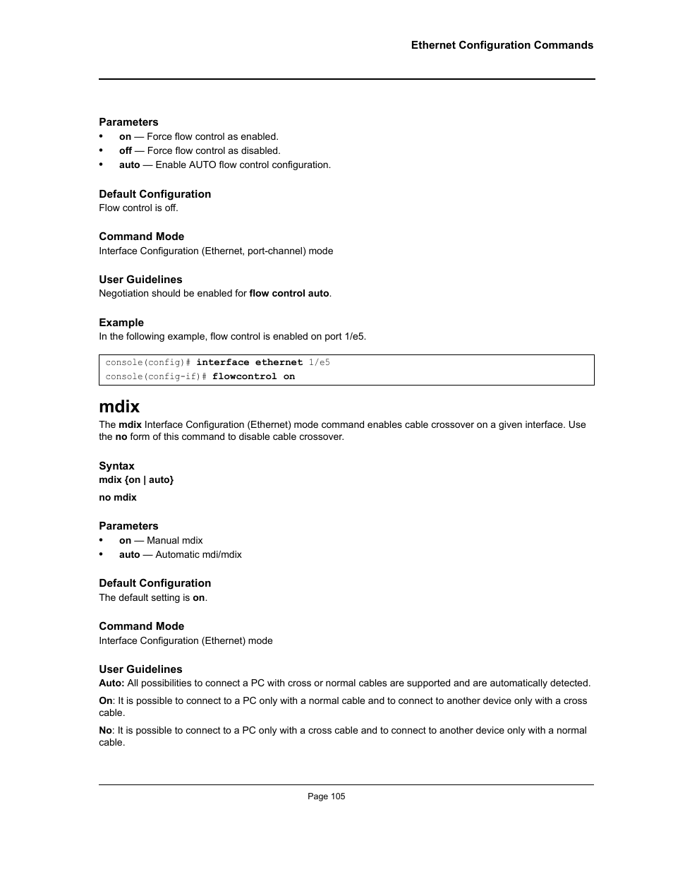 Mdix | Allied Telesis AT-S95 CLI User Manual | Page 105 / 392