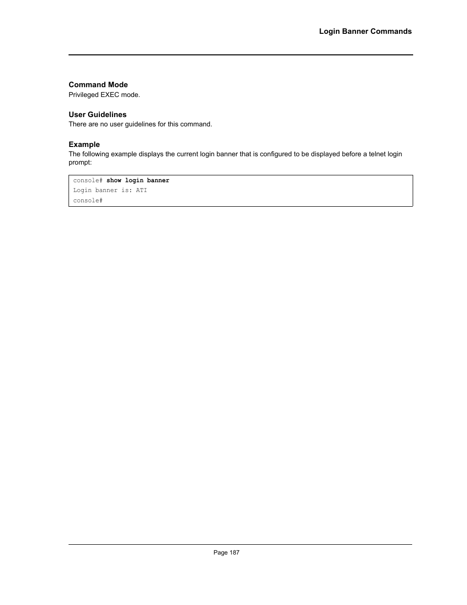 Allied Telesis AT-S95 CLI User Manual | Page 187 / 392