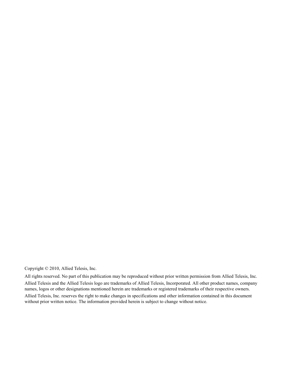 Allied Telesis AT-S95 CLI User Manual | Page 2 / 392