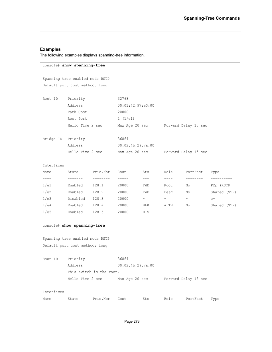 Allied Telesis AT-S95 CLI User Manual | Page 273 / 392