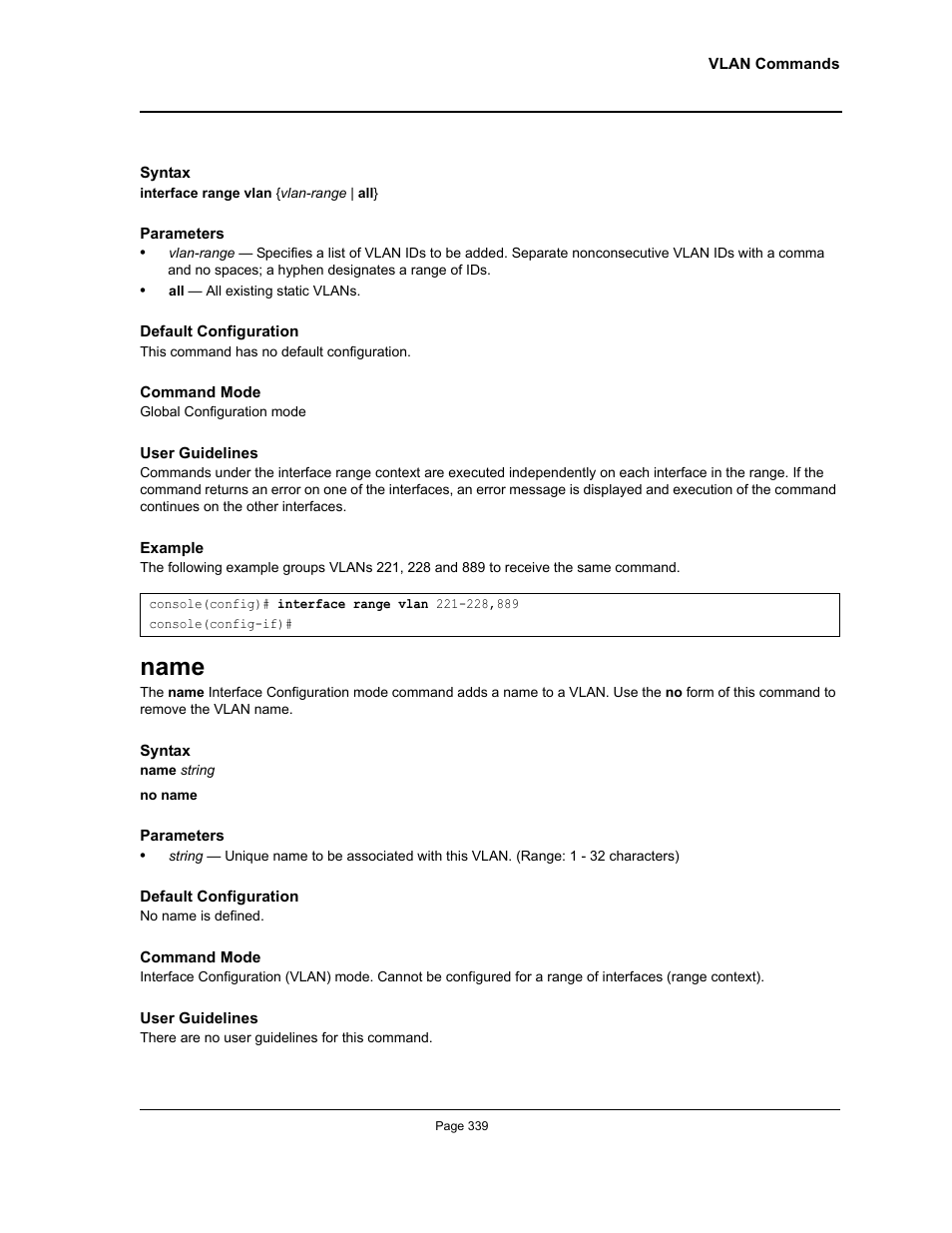 Name | Allied Telesis AT-S95 CLI User Manual | Page 339 / 392