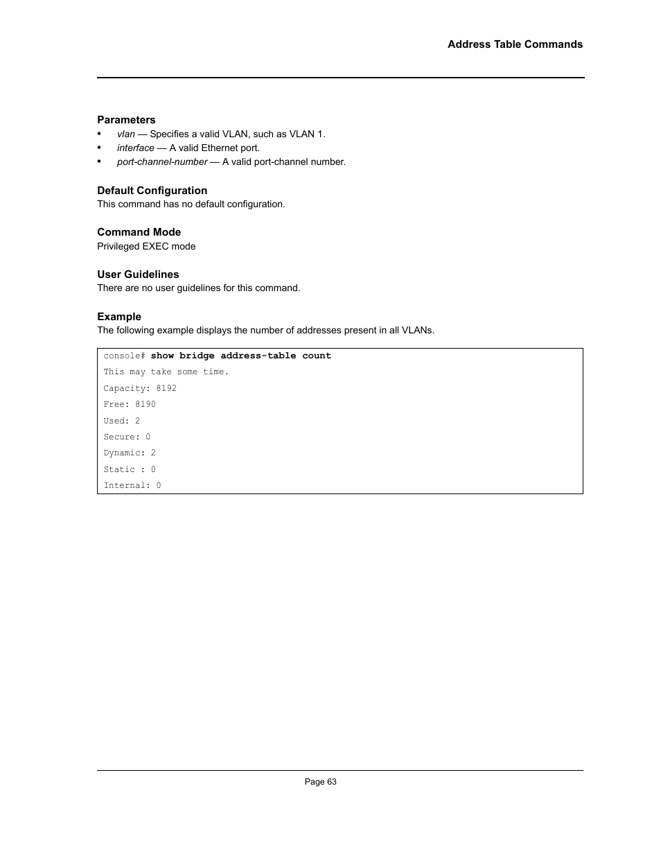 Allied Telesis AT-S95 CLI User Manual | Page 63 / 392