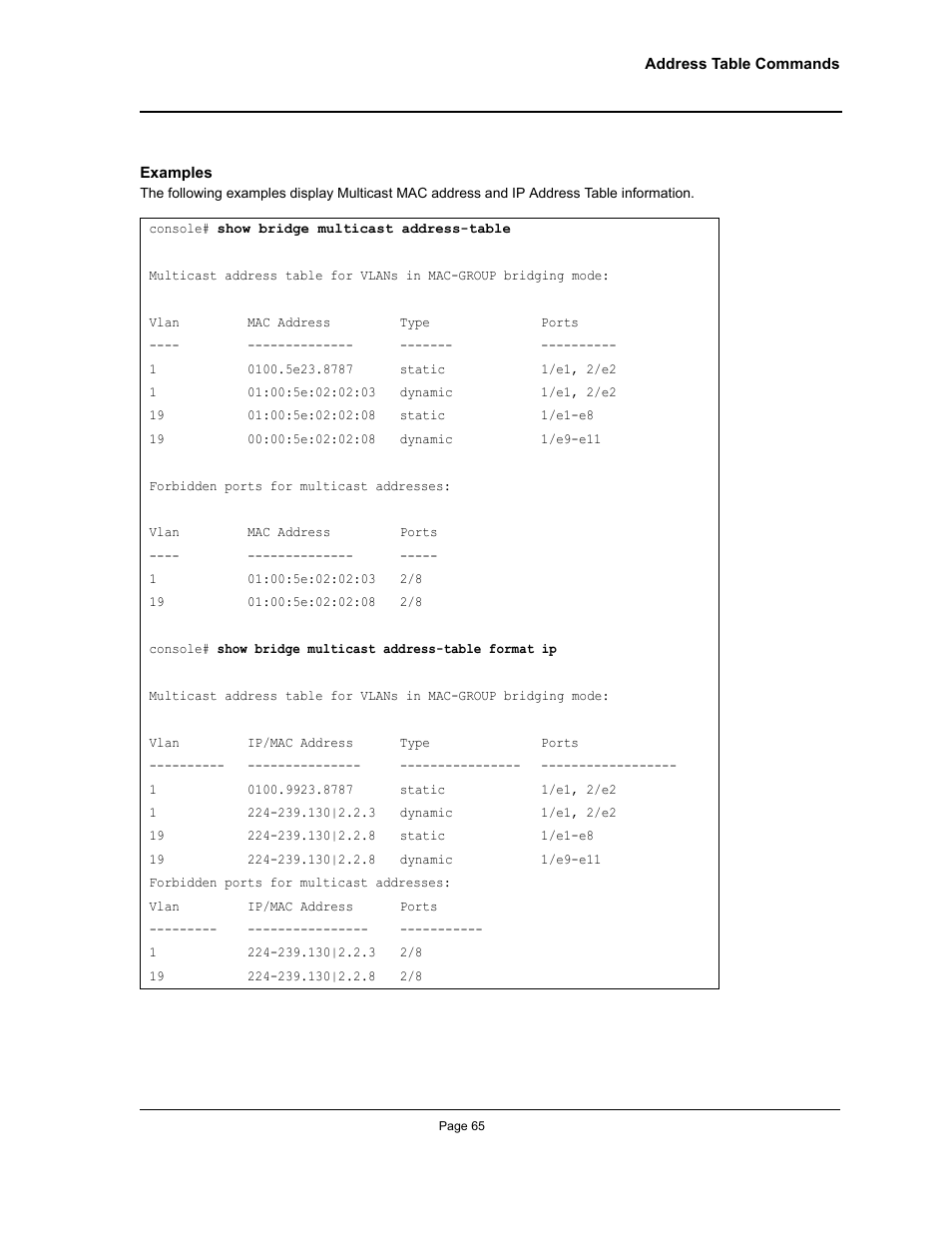 Allied Telesis AT-S95 CLI User Manual | Page 65 / 392