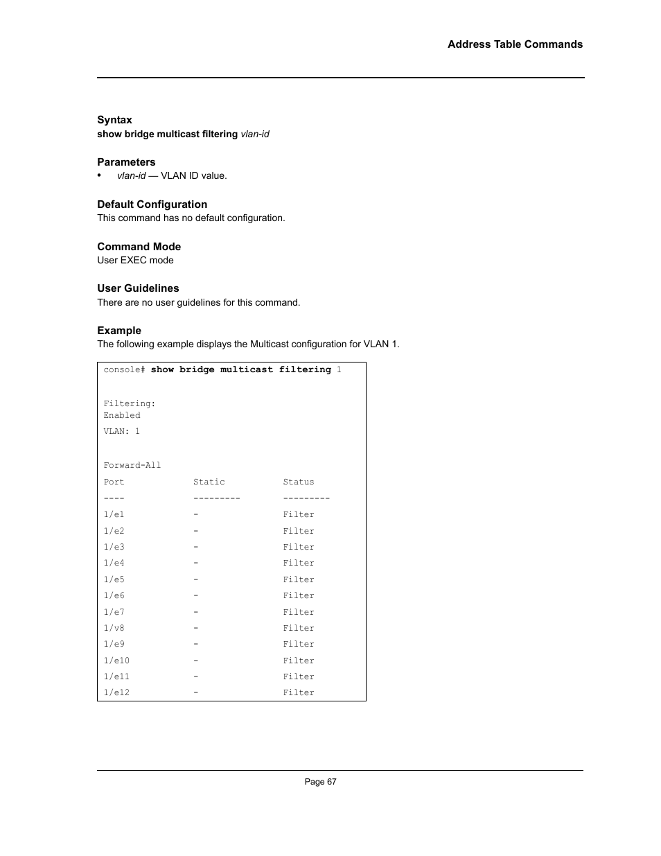 Allied Telesis AT-S95 CLI User Manual | Page 67 / 392
