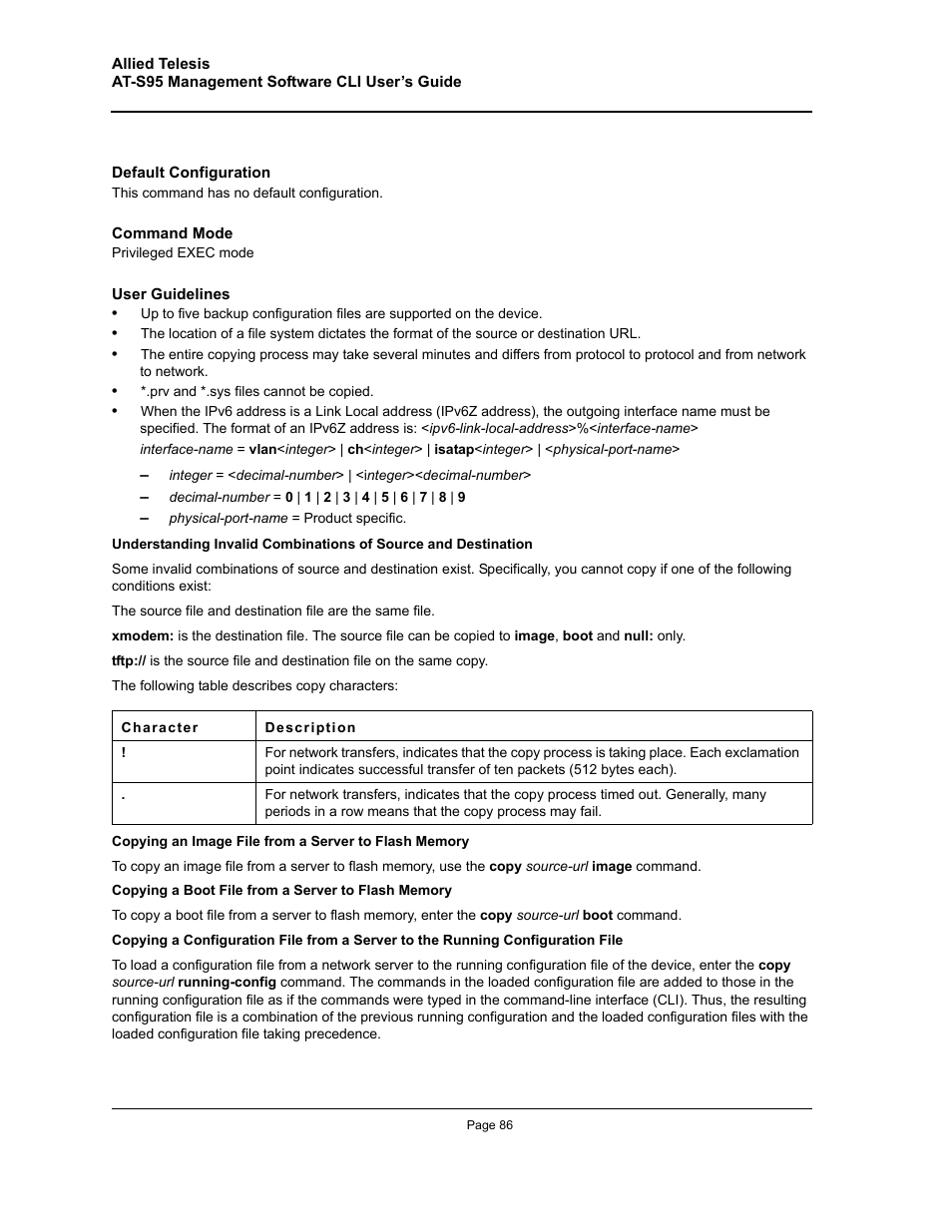Allied Telesis AT-S95 CLI User Manual | Page 86 / 392