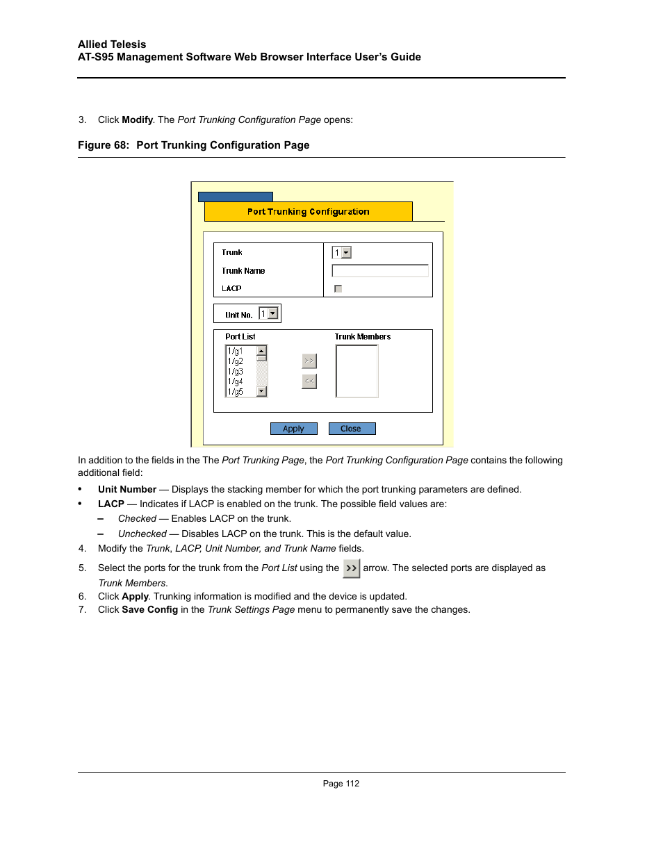 Allied Telesis AT-S95 WEB User Manual | Page 112 / 254