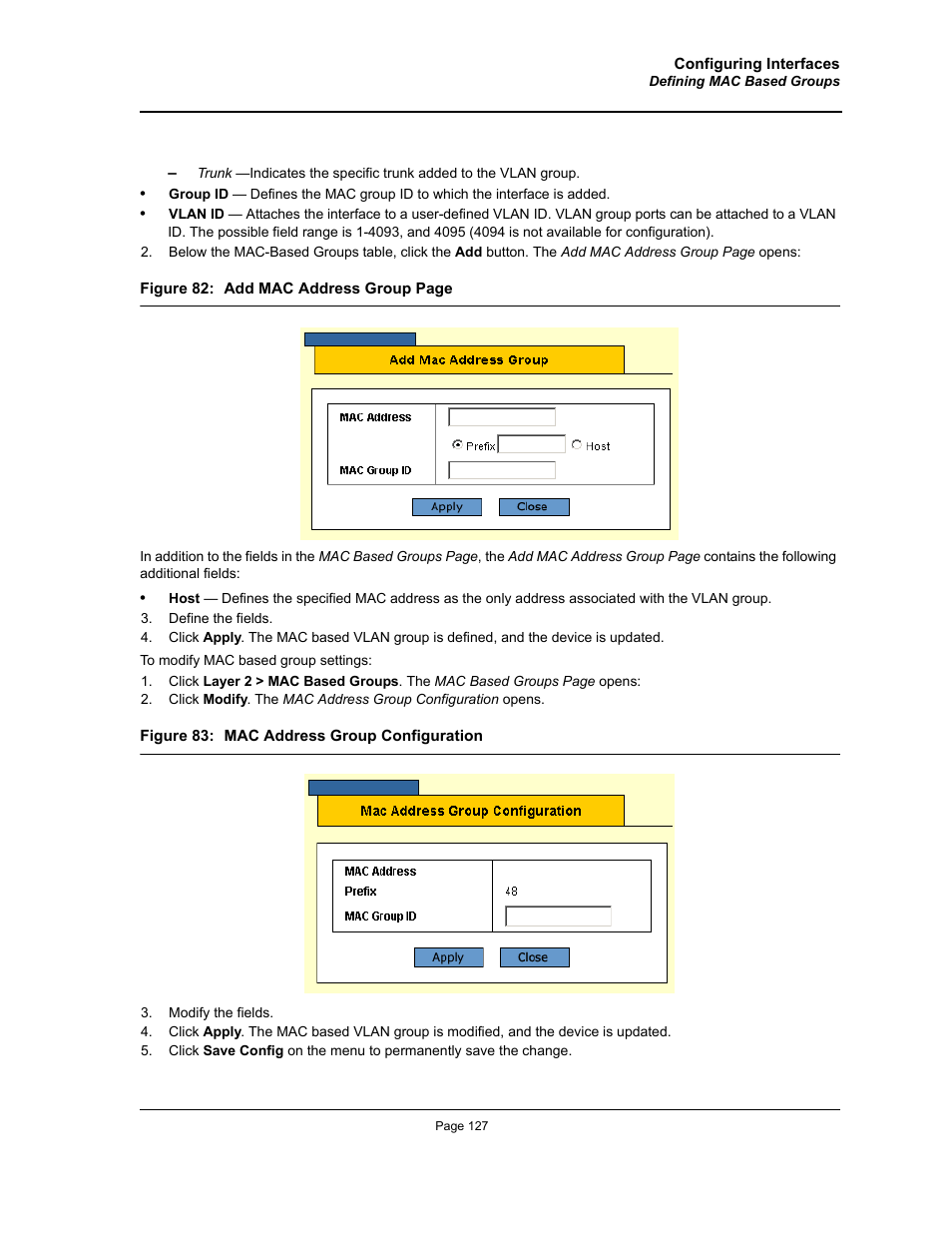 Allied Telesis AT-S95 WEB User Manual | Page 127 / 254