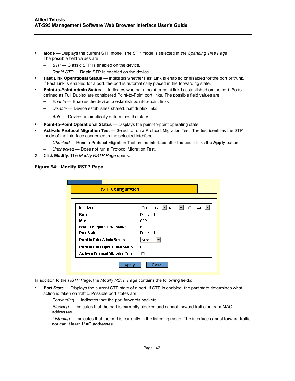 Allied Telesis AT-S95 WEB User Manual | Page 142 / 254