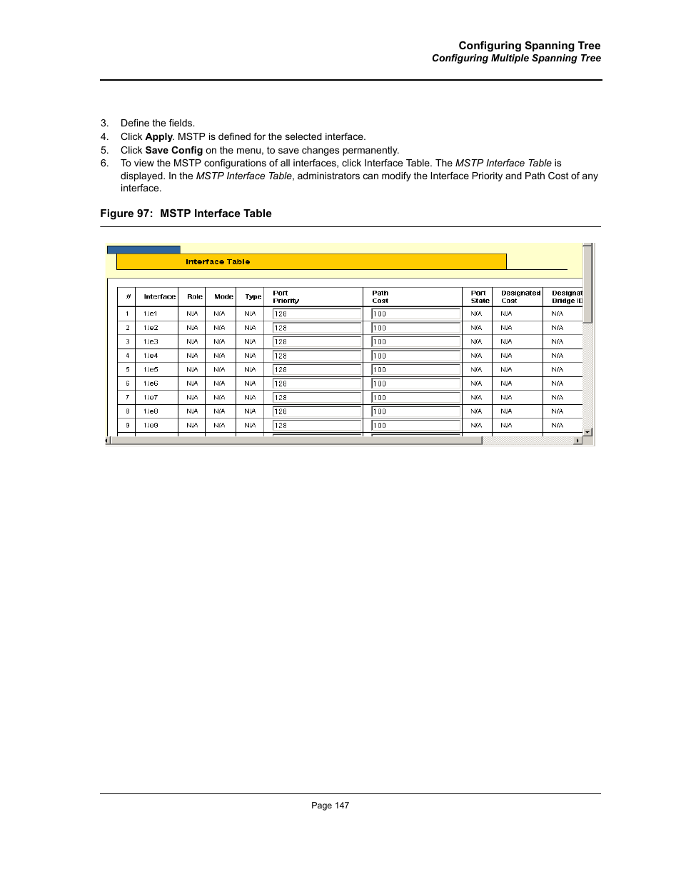 Allied Telesis AT-S95 WEB User Manual | Page 147 / 254