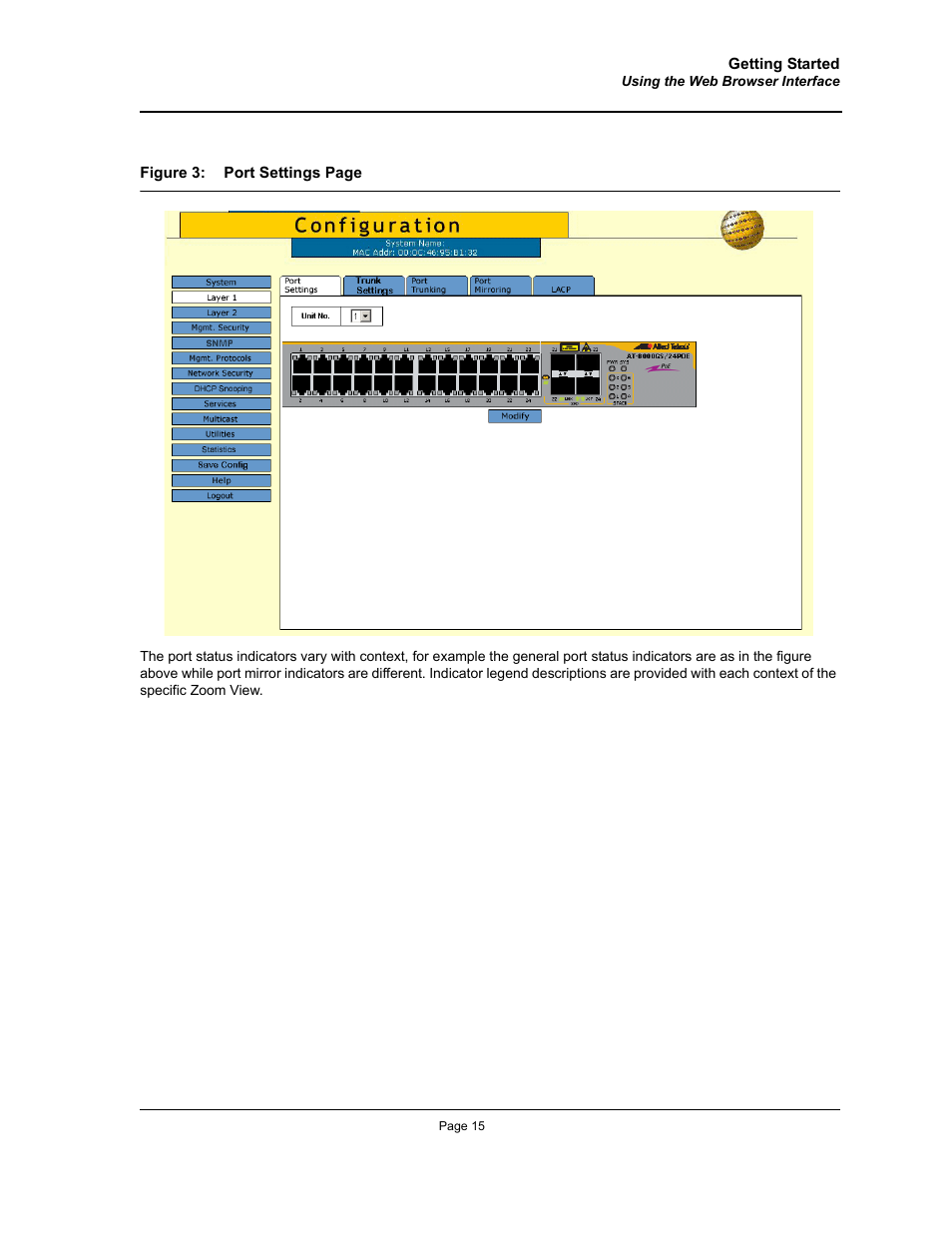 Allied Telesis AT-S95 WEB User Manual | Page 15 / 254