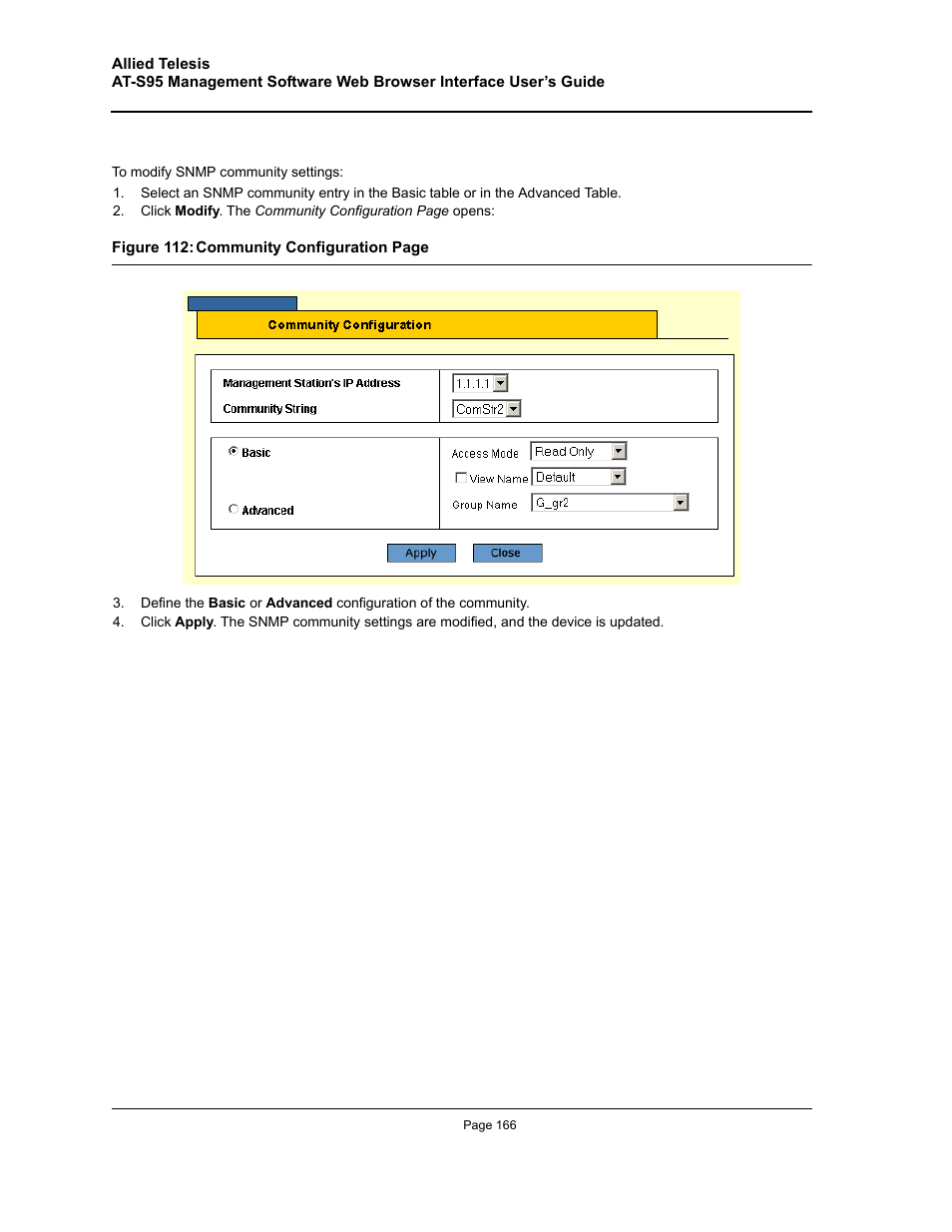 Allied Telesis AT-S95 WEB User Manual | Page 166 / 254