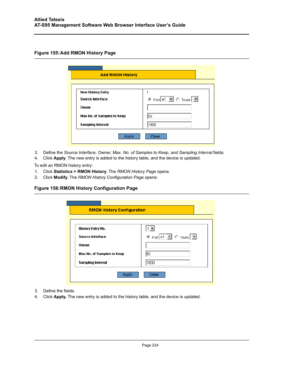 Allied Telesis AT-S95 WEB User Manual | Page 224 / 254