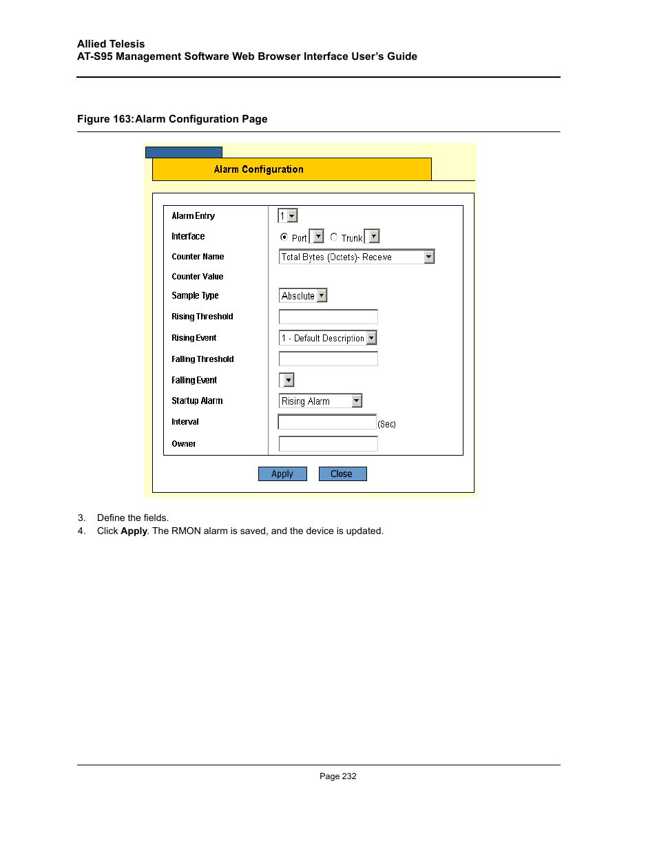 Allied Telesis AT-S95 WEB User Manual | Page 232 / 254