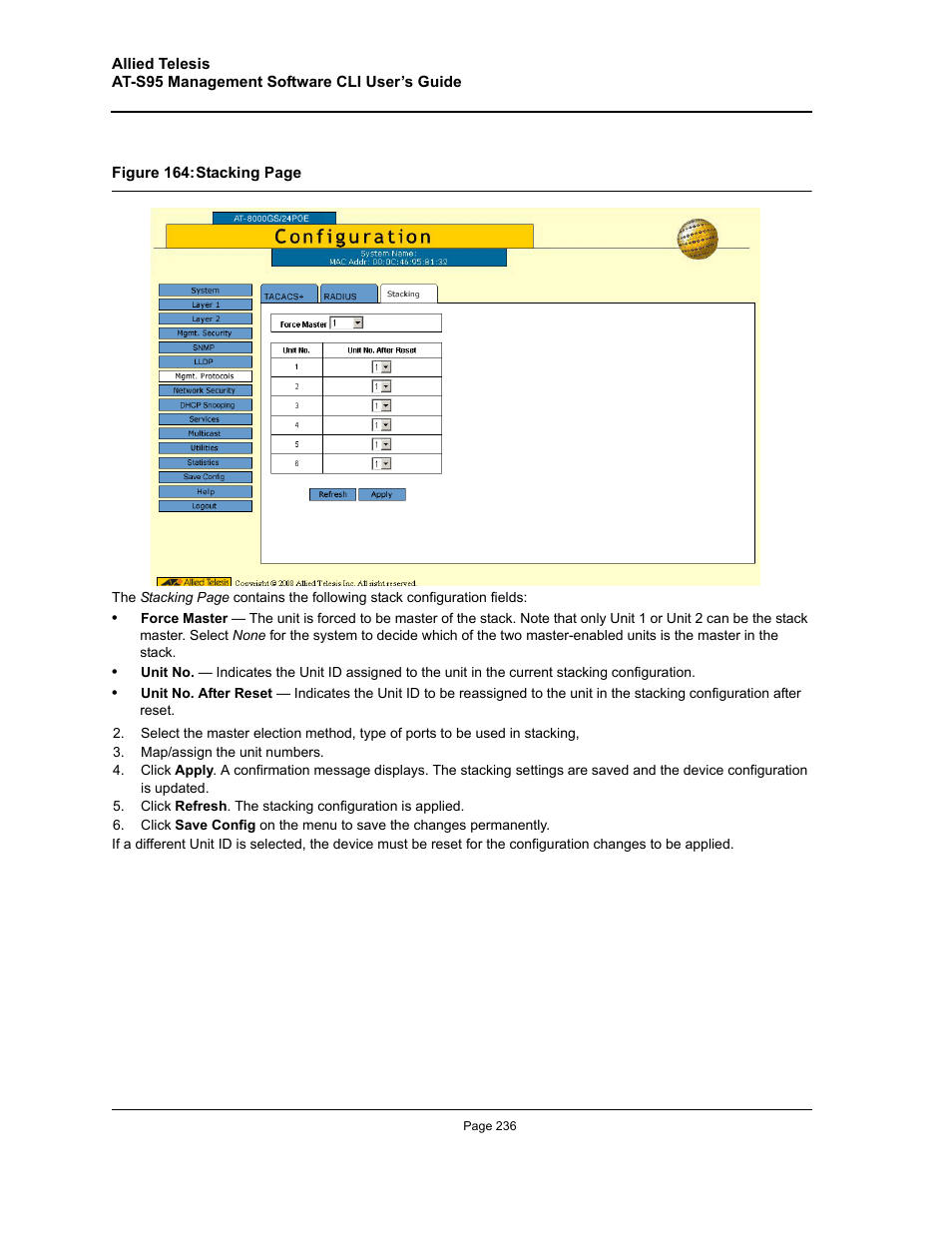 Allied Telesis AT-S95 WEB User Manual | Page 236 / 254