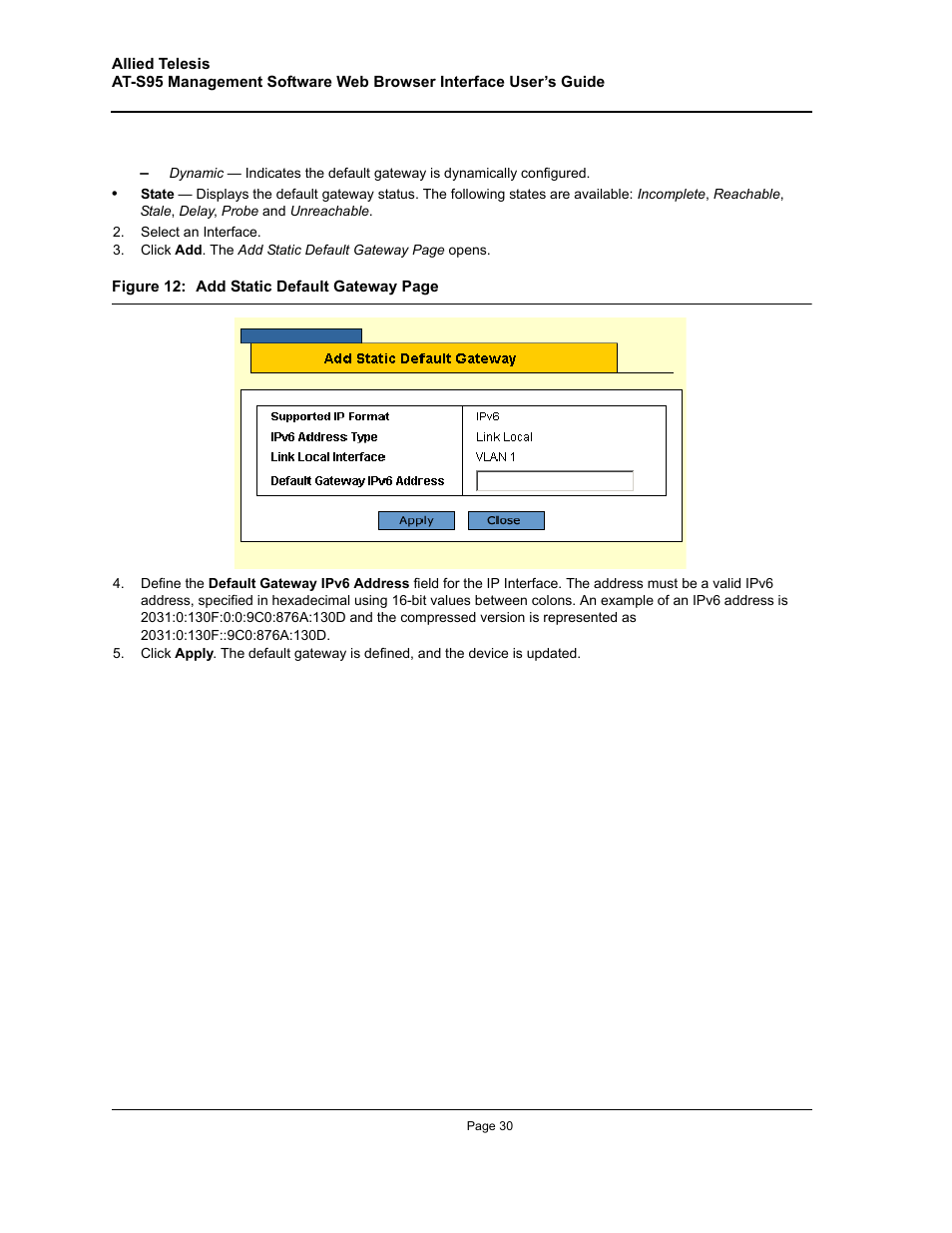 Allied Telesis AT-S95 WEB User Manual | Page 30 / 254