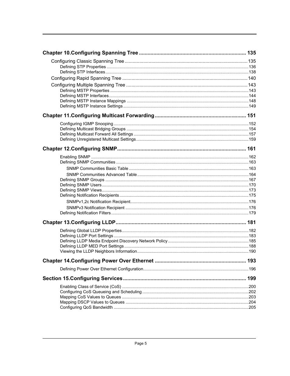 Allied Telesis AT-S95 WEB User Manual | Page 5 / 254