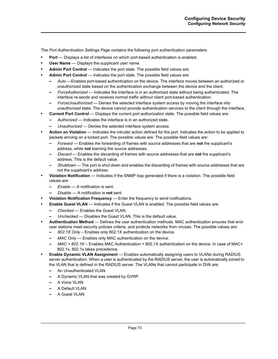 Allied Telesis AT-S95 WEB User Manual | Page 73 / 254