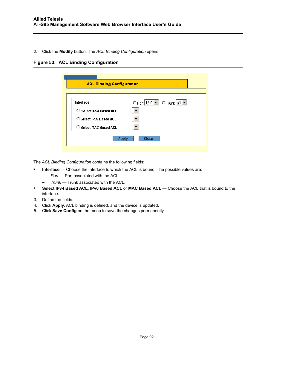 Allied Telesis AT-S95 WEB User Manual | Page 92 / 254