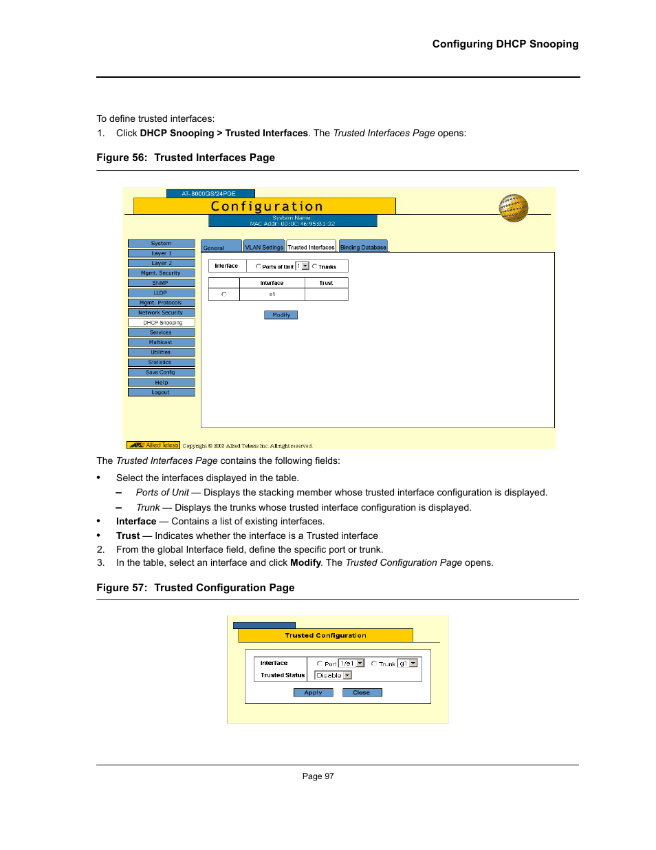 Allied Telesis AT-S95 WEB User Manual | Page 97 / 254