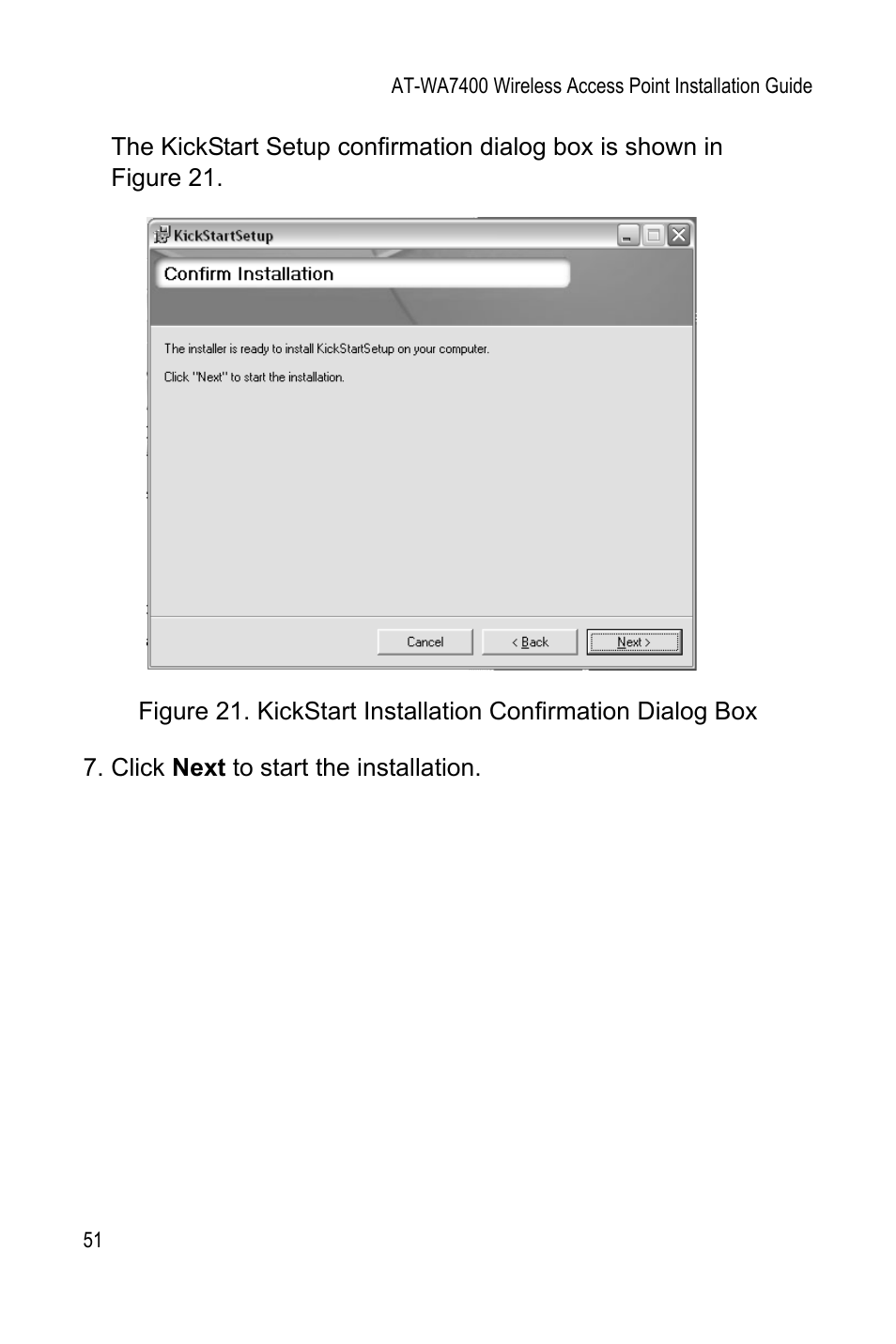 Allied Telesis AT-WA7400 User Manual | Page 53 / 62