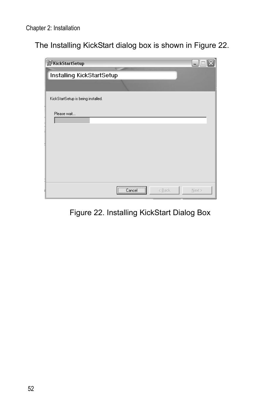 Figure 22: installing kickstart dialog box52 | Allied Telesis AT-WA7400 User Manual | Page 54 / 62