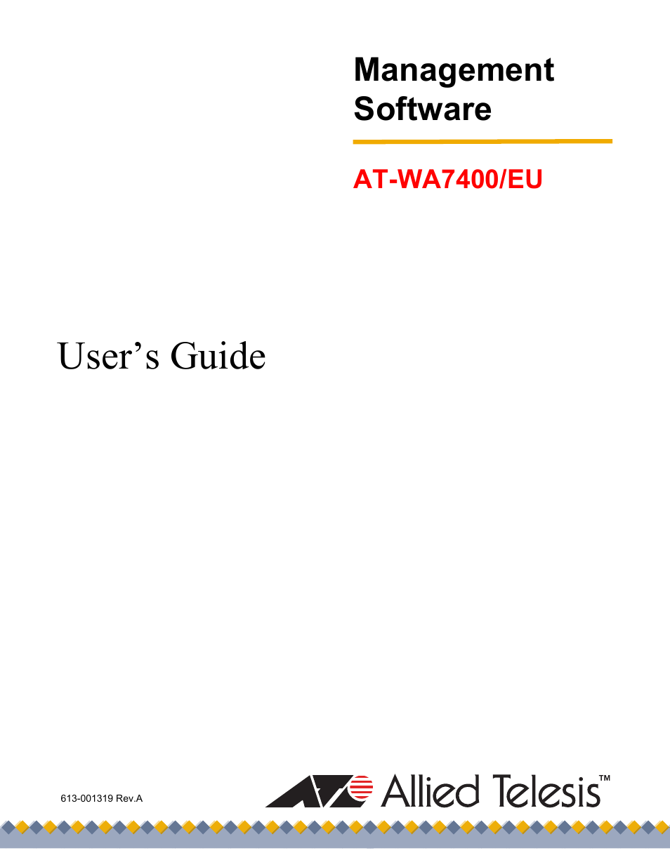 Allied Telesis AT-WA7400/EU User Manual | 364 pages