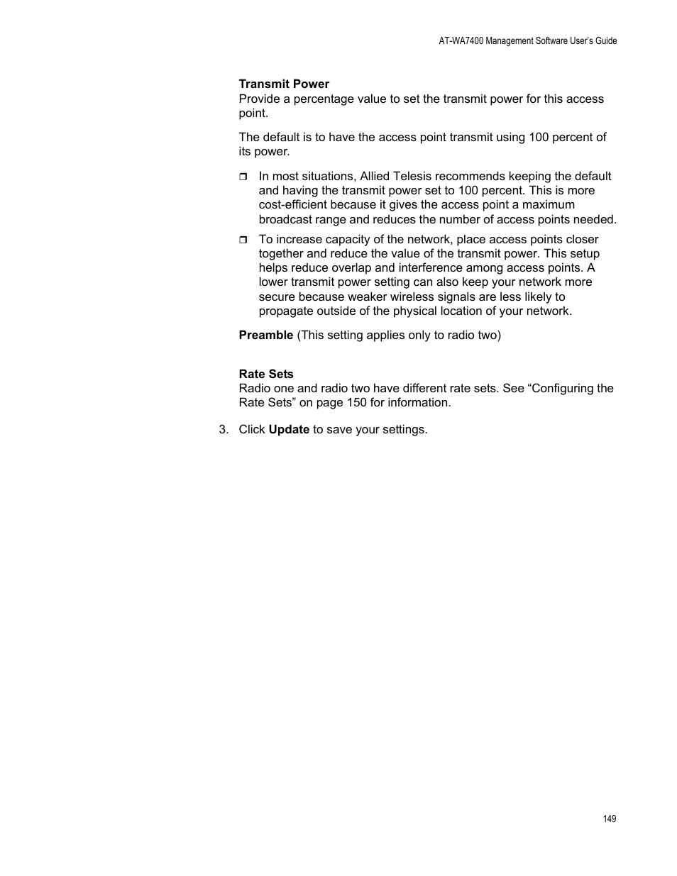 Allied Telesis AT-WA7400/EU User Manual | Page 149 / 364
