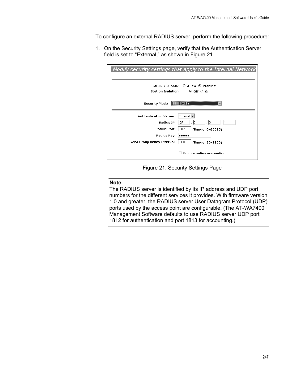 Allied Telesis AT-WA7400/EU User Manual | Page 247 / 364