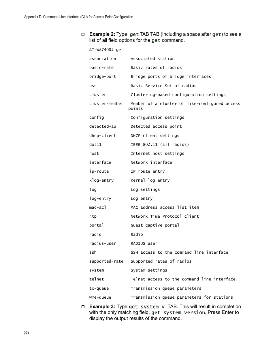 Allied Telesis AT-WA7400/EU User Manual | Page 274 / 364