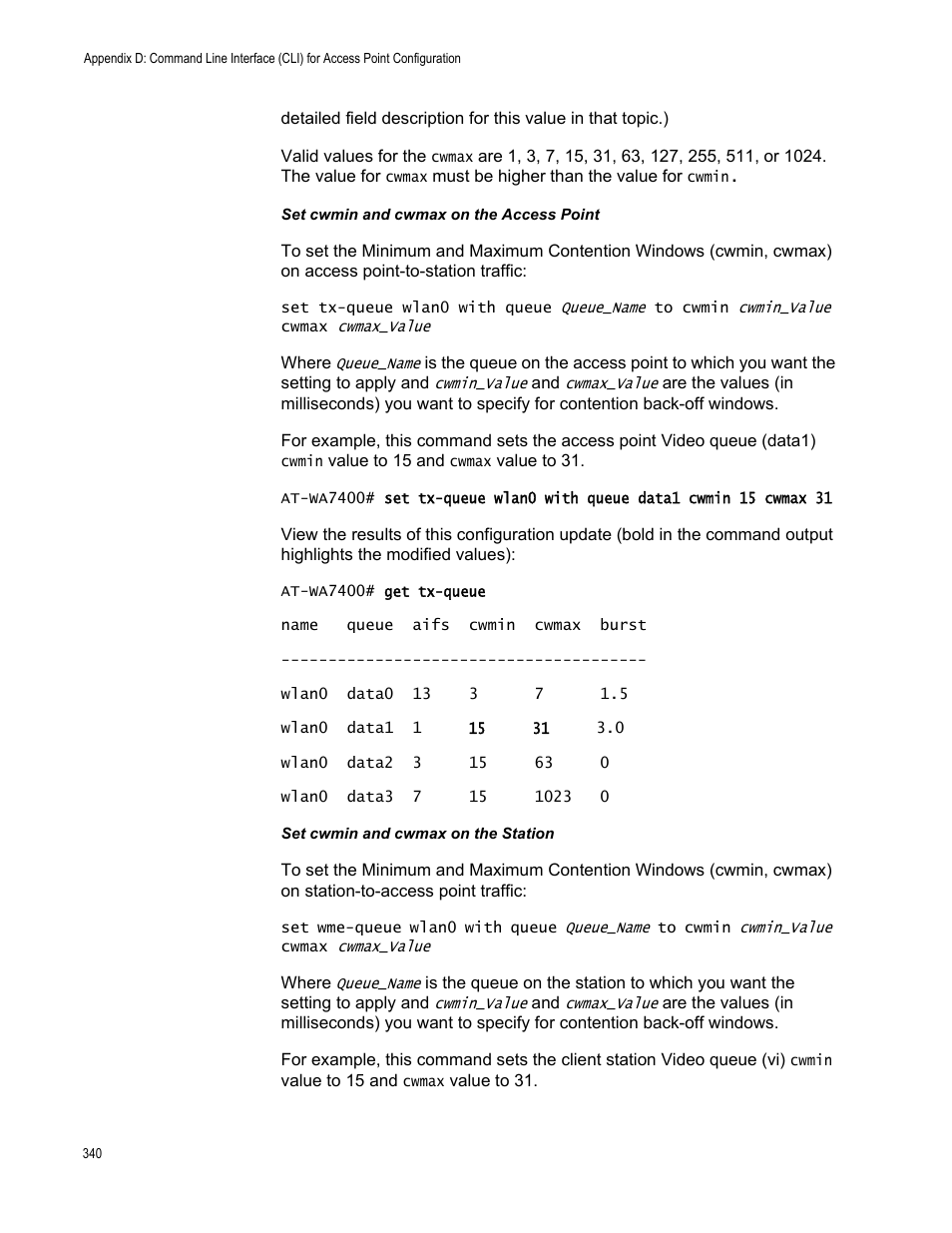 Allied Telesis AT-WA7400/EU User Manual | Page 340 / 364
