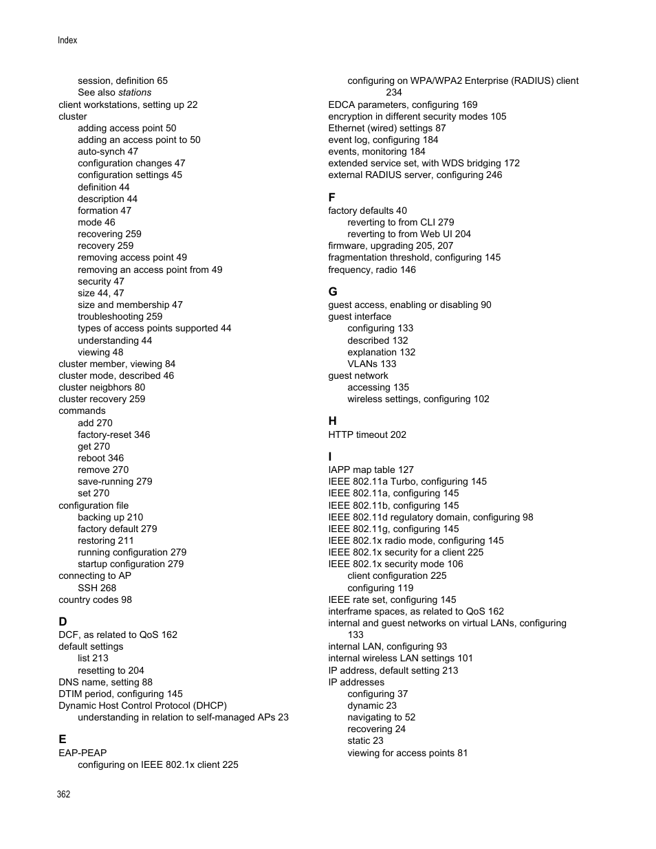 Allied Telesis AT-WA7400/EU User Manual | Page 362 / 364