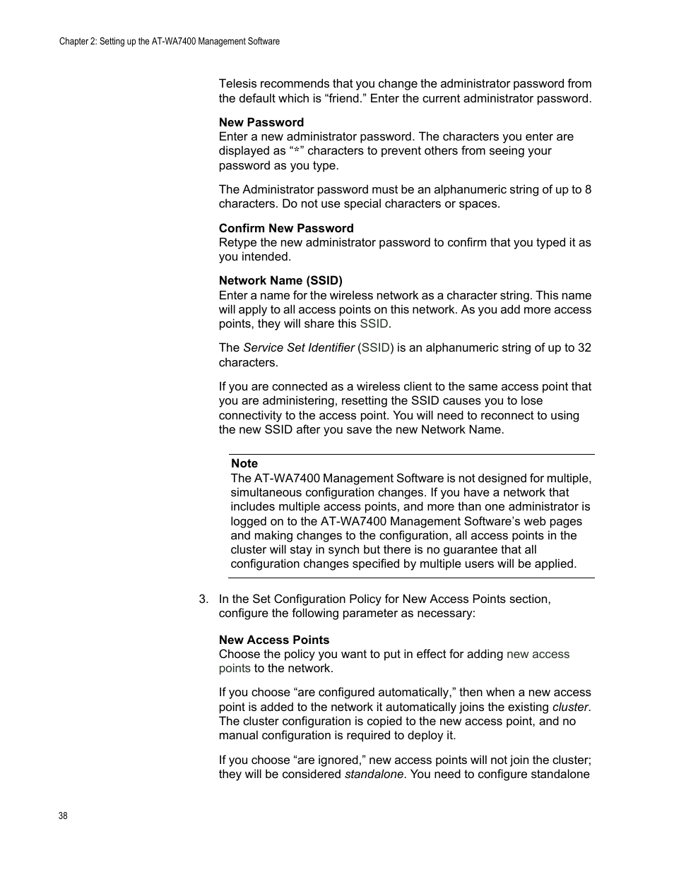 Allied Telesis AT-WA7400/EU User Manual | Page 38 / 364