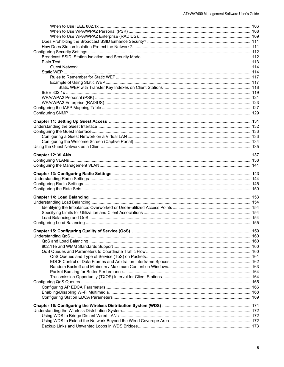 Allied Telesis AT-WA7400/EU User Manual | Page 5 / 364